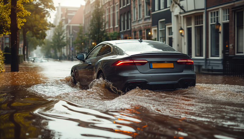 官員警告颶風洪水可能導致電動車起火
