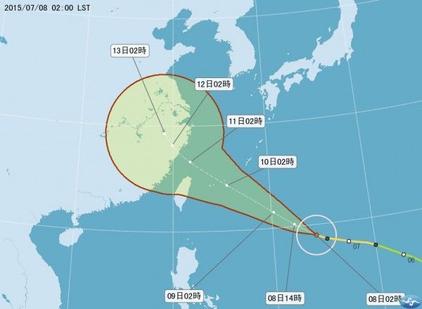 中颱昌鴻恐成強颱 最快明天清晨發海警