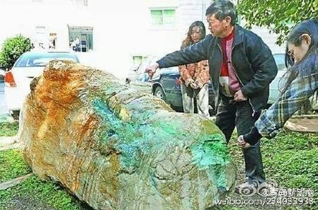 一夜暴富 廈門老漢撈絕跡翡翠原石價值達數十億