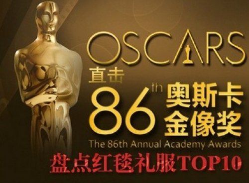 第86届奥斯卡，红毯礼服TOP10(组图)
