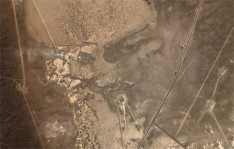 鳥瞰地球：美國51區似神秘外星人面孔