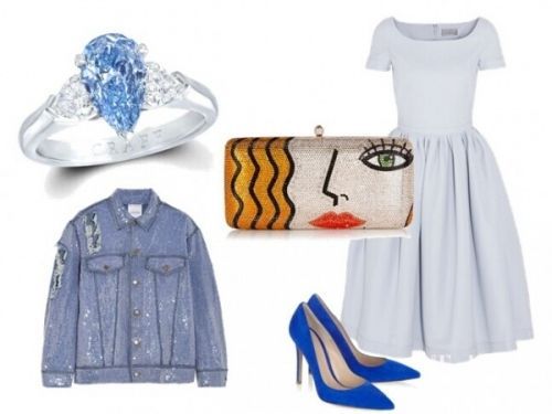 蓝色戒指怎么搭才够美？(组图)