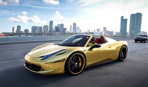 Ferrari458土豪金(组图)