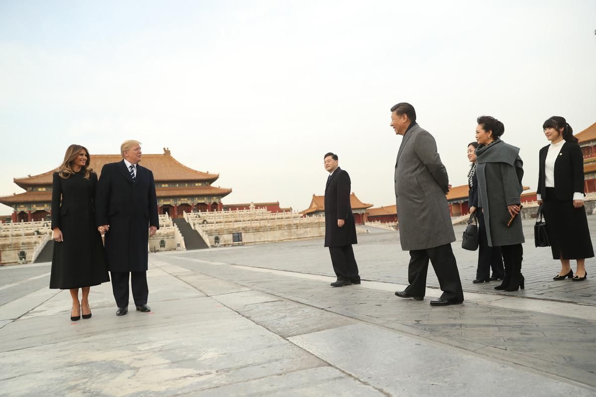 中國罕見的在紫禁城宴請川普