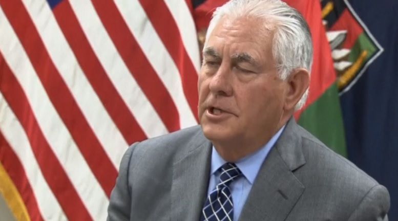 美國國務卿與阿富汗總統會談