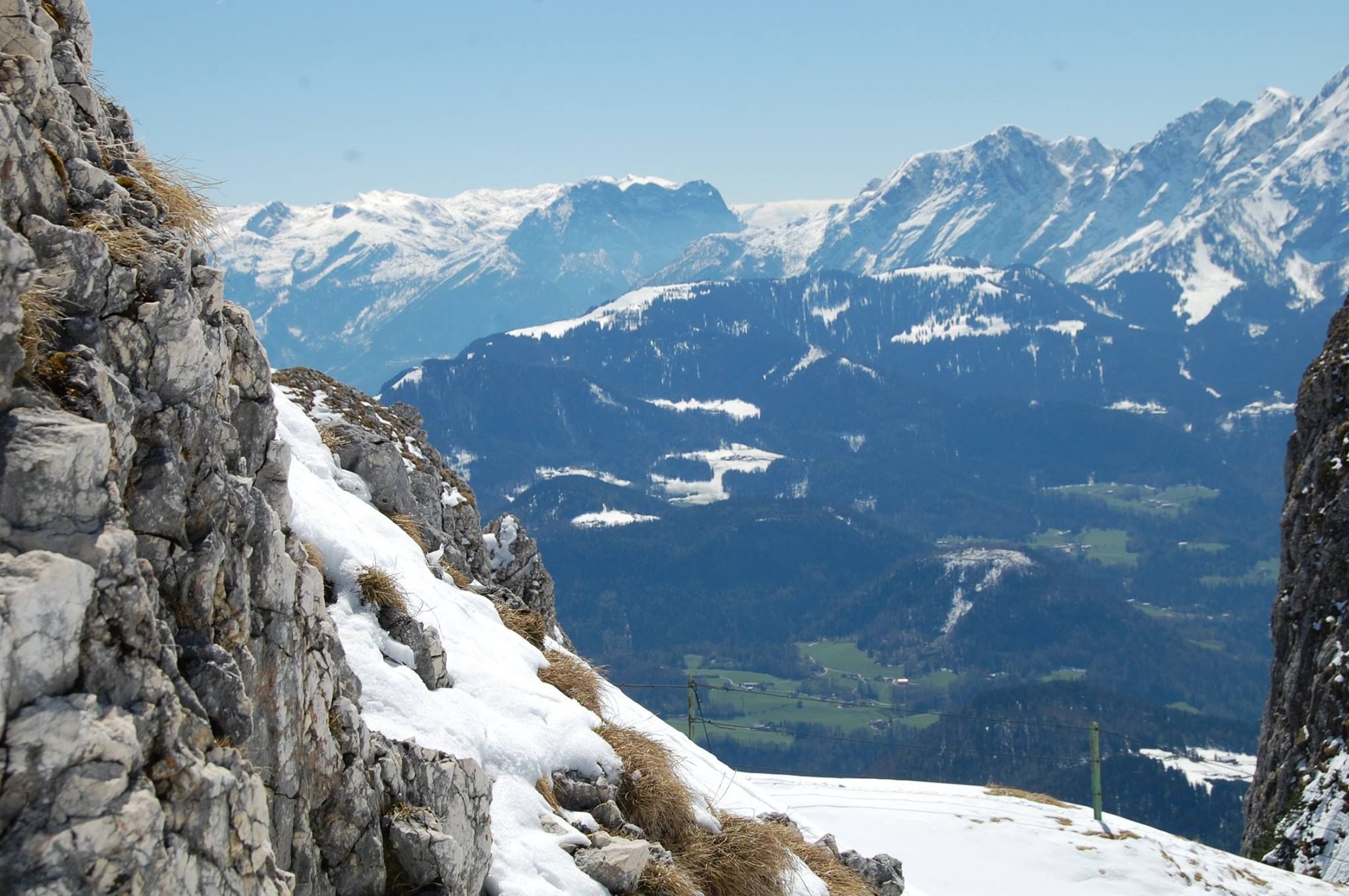 奥地利萨尔斯堡魔幻山脉景色