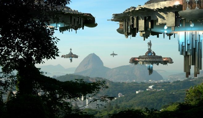 UFO艦隊圍繞超級火山 據說這裡是外星人基地