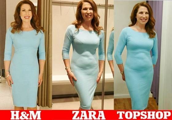 各国服饰店试衣间投影各异 同件洋装看起来大不同